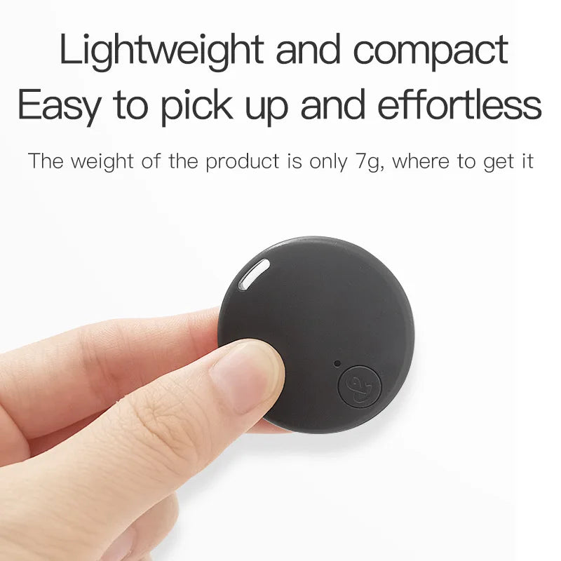 Mini Dog GPS Bluetooth 5.0 Tracker Anti-Lost Device Round Anti-Lost Device Pet Kids Bag Wallet Tracking Smart Finder Locator