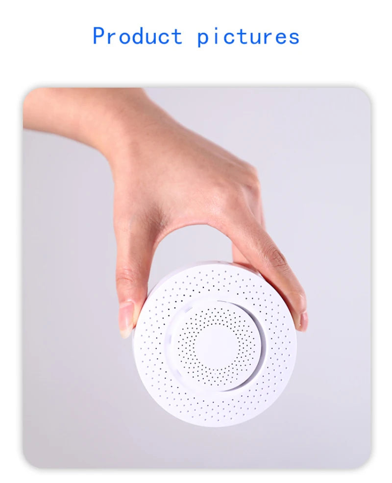 Tuya Zigbee/WiFi Air Quality Sensor Smart Air Box CO2 Meter Formaldehyde VOC Temperature Humidity Sensor Via Alexa Google