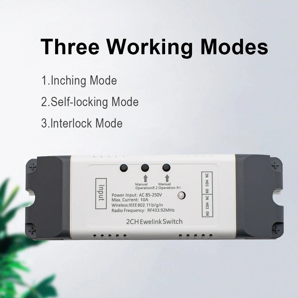 eWelink Smart Home 2CH Wifi Motor Forward Reverse Switch USB 5V DC 12V 24V 32V 85-250V 220V 2 Channel Module Relay,Alexa Googole