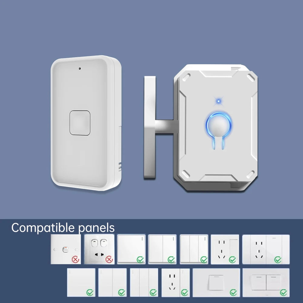 Light Switch Auxiliary Mechanical Arm Wireless Intelligent Switch Adhesive Type No Wiring Remote Control RF433MHz