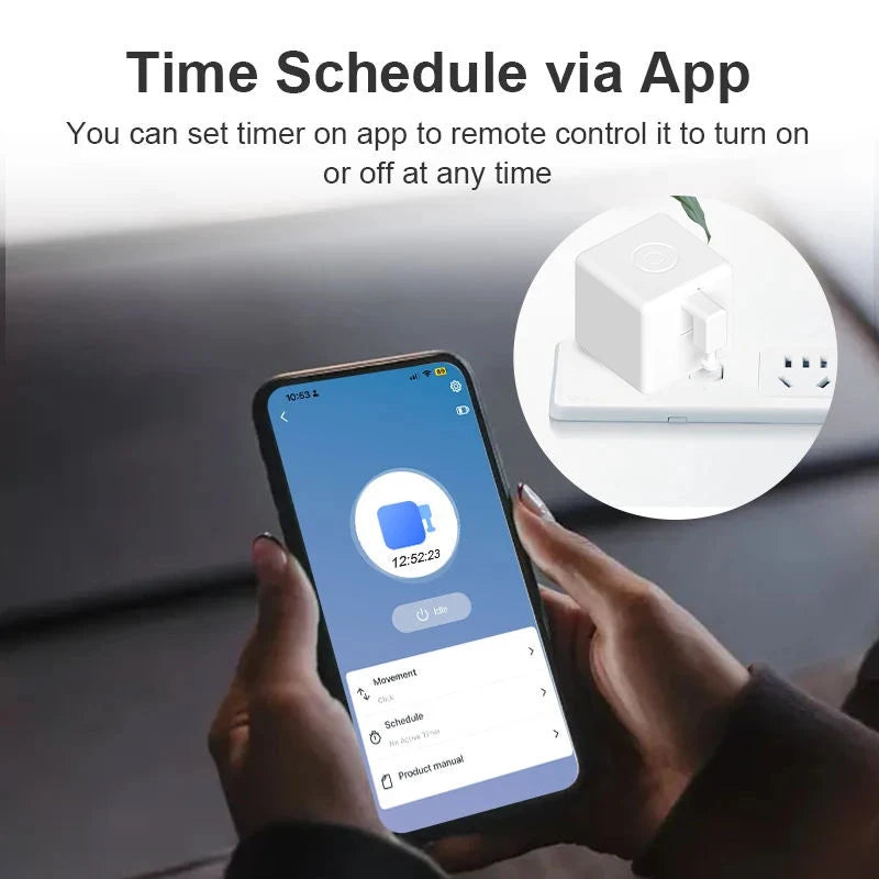 New Tuya Rechargeable Battery Switch Fingerbot Socket Bot Lights Garage Curtains Robot Remoter Alexa Google Home Voice Assistant