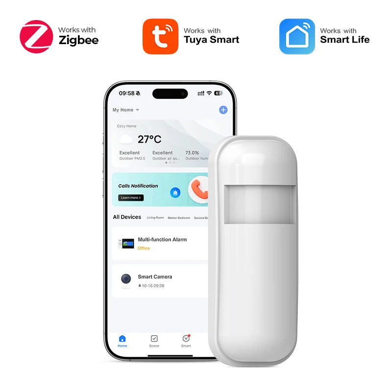 Wireless Infrared Motion Detector 433MHz eV1527 for Home Alarm System PIR Motion Sensor Detector