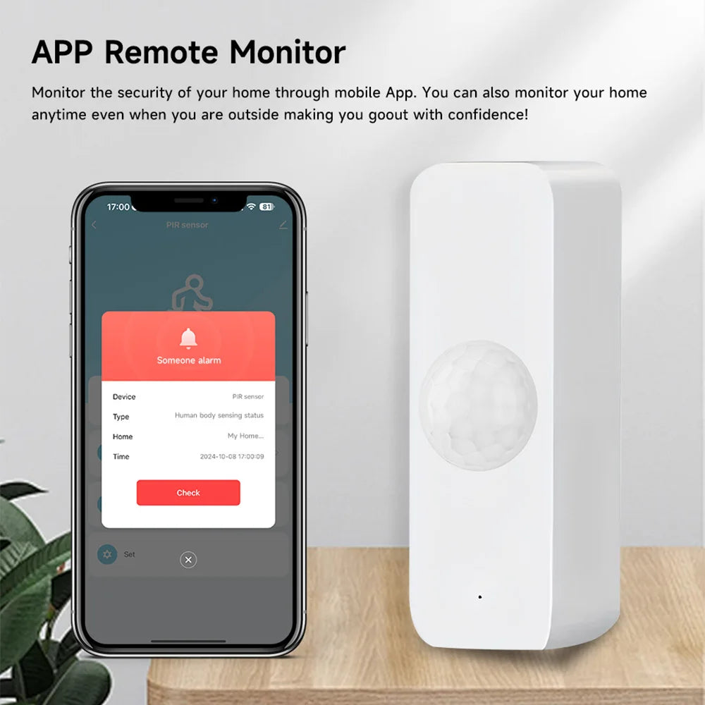 Tuya WiFi Zigbee PIR Motion Sensor Smart Home Human Body Infrared Detector Security Smart Life Works With Alexa Google Home