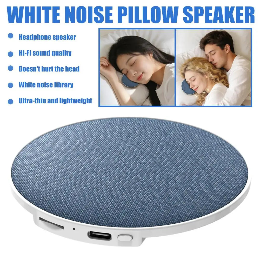 Sleep White Noise Speaker Pillow for Home Small Bluetooth Speaker with Built-in Audio for Music Novels Sleep Enhancement Device