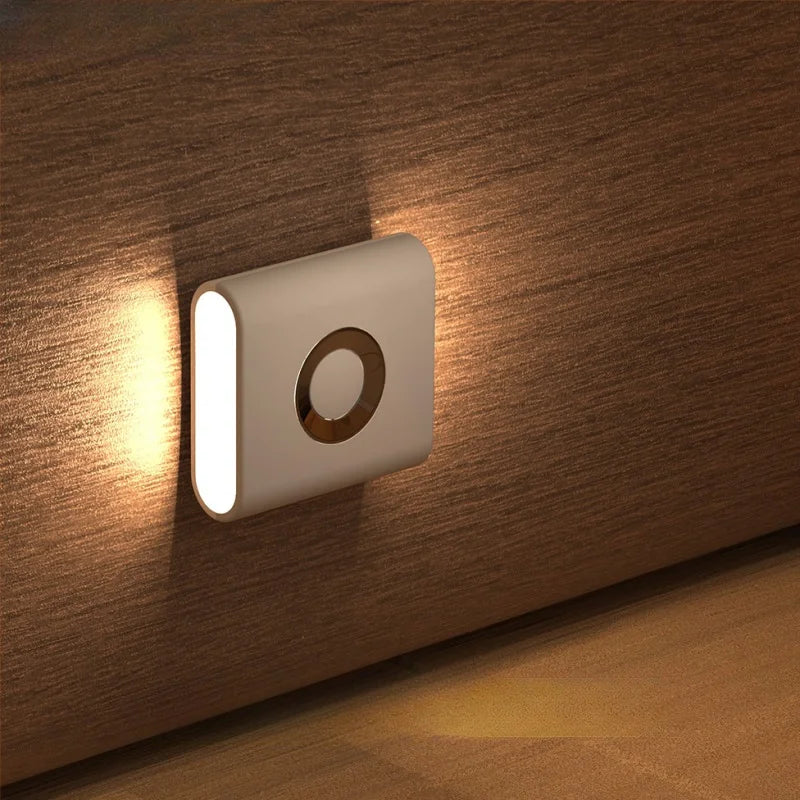 GGbingo Rechargeable Smart Home LED Night Light Lamp with Motion Sensor Kids Bedroom Decoration Light USB Lamp for Home Decor