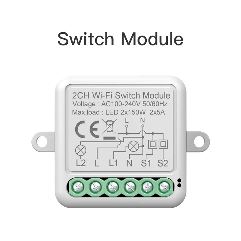 Matter Tuya WiFi Zigbee Mini Curtain Switch Interrupter Roller Shutters Smart Blind Breaker Module Work with  Alexa Google Home