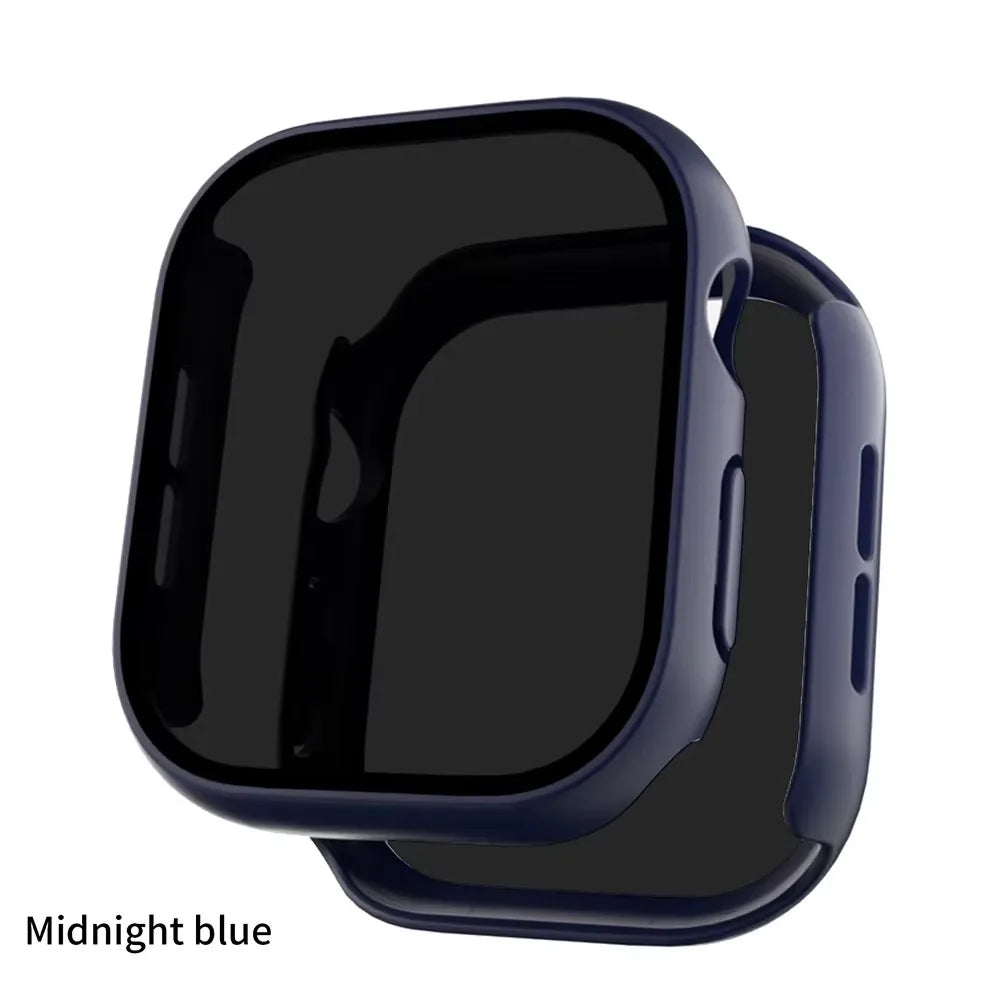 Privacy Glass+Case For Apple Watch 10 42mm 46mm Tempered Anti-Peeping Screen Protector Cover For iWatch series 10 Accessories