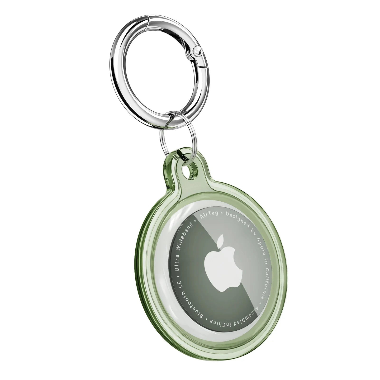 Waterproof Anti-lost Keychain Holder Transparent TPU Case for Apple Airtag Dog Cat Pet Collar Keys Tracker Protective Full Cover