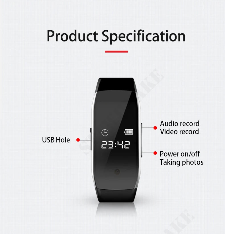 Mini Camera Smart Watch Voice video Recorder 1080P HD DV Professional digital Wireless Cam for Business/Home/Office/Sport