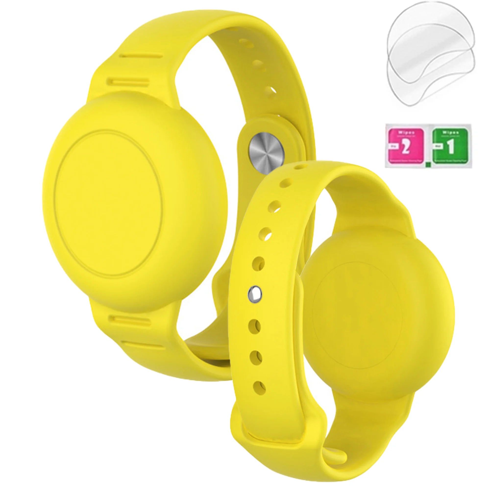 Waterproof AirTag Bracelet for Kids, Hidden Silicone Wristband for AirTag,Secure Holder Strap Band for Child Toddler Protection