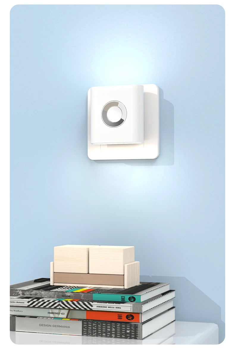 GGbingo Rechargeable Smart Home LED Night Light Lamp with Motion Sensor Kids Bedroom Decoration Light USB Lamp for Home Decor
