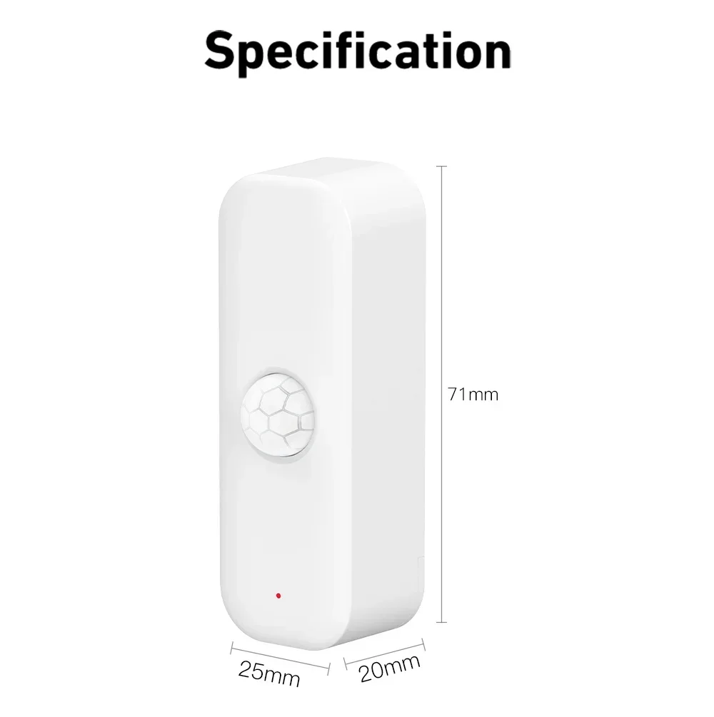 Tuya WiFI PIR Motion Sensor Smart Human Body Smart Home Sensor APP Remote Control Smart Life For Smart Home Work With Alexa