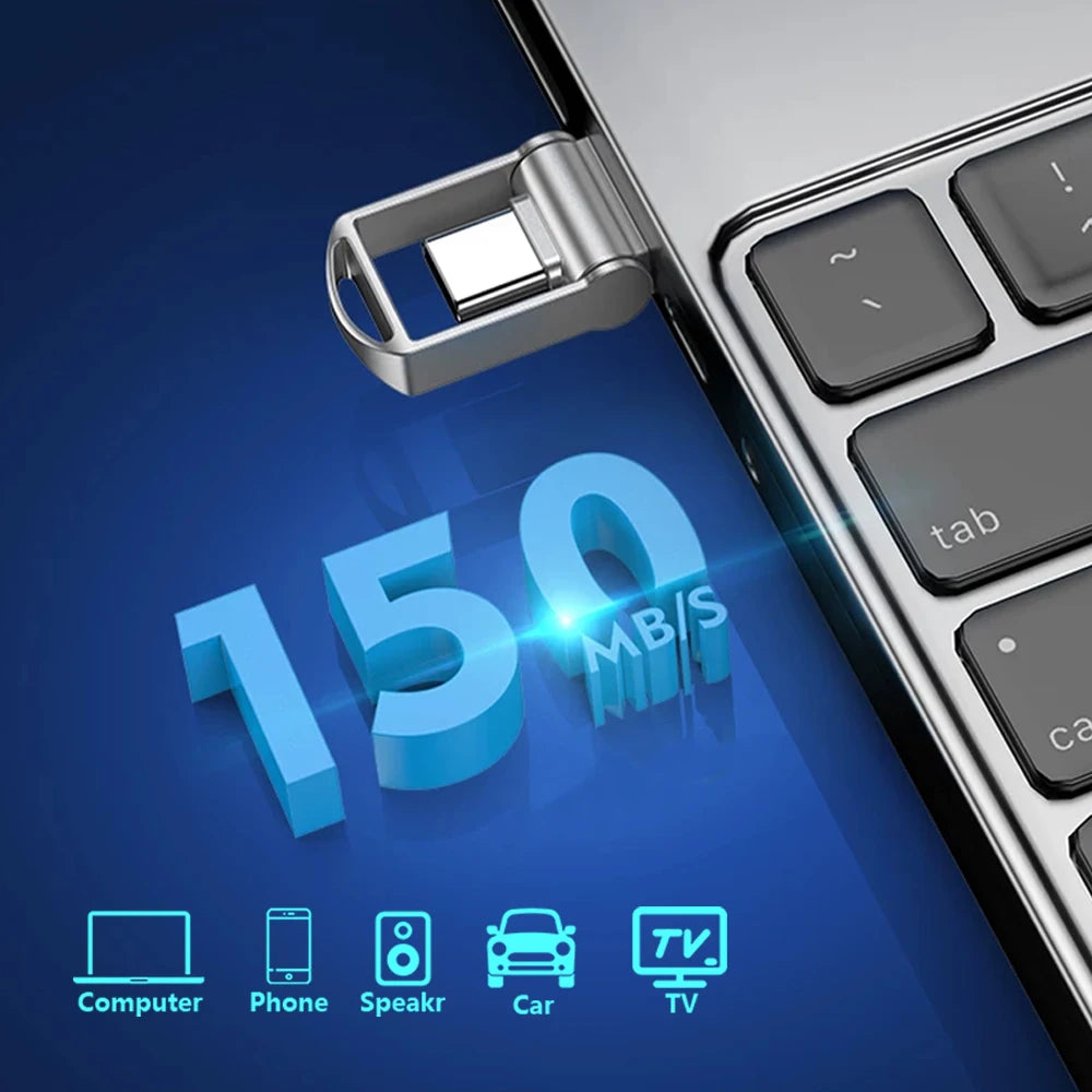 Original OTG Pen Drive 512GB 256GB High Speed USB 3.0 Flash Drive Type C U Disk Memory Stick 128GB For Phone PC Storage Devices