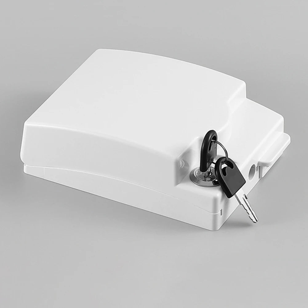 Lockable Waterproof Socket Box with Key for Electrical Outlet Protection Suitable for Homes Schools and Hospitals