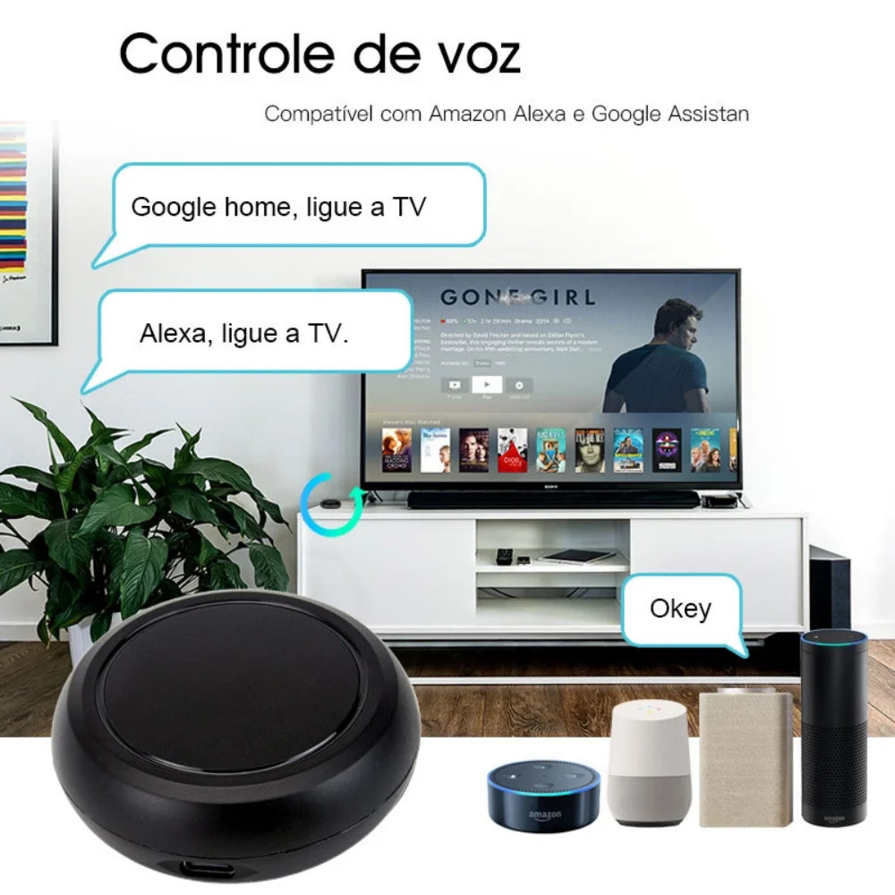 Tuya Wifi Smart Universal IR Remote Control DIY Infrared Remote Control for TV Air Conditioner Via Alexa Google Home Smart Life
