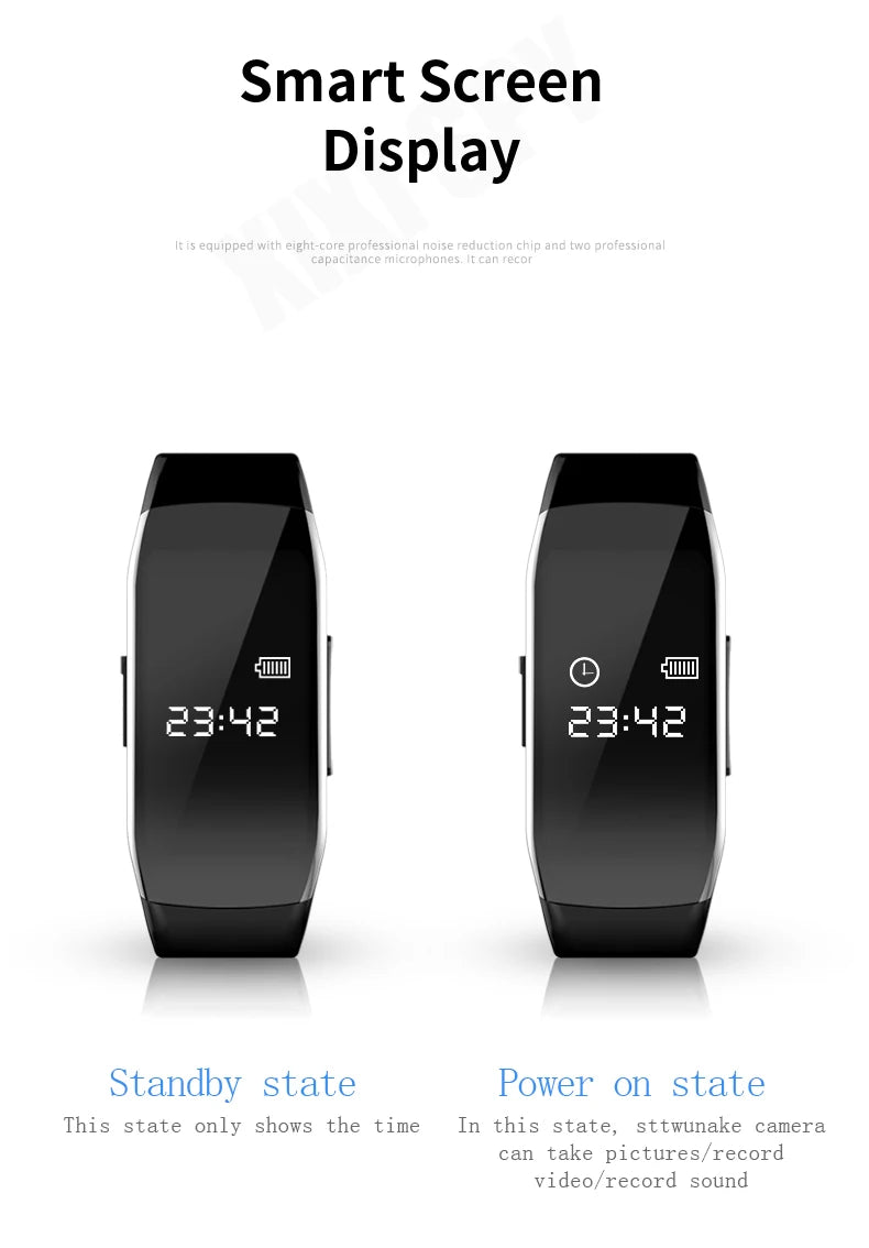 Mini Camera Smart Watch Voice video Recorder 1080P HD DV Professional digital Wireless Cam for Business/Home/Office/Sport
