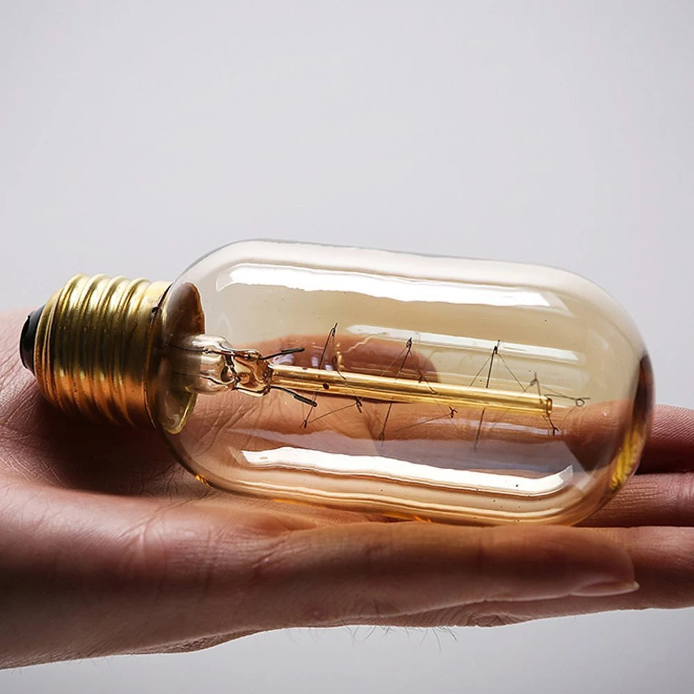 Retro Edison Bulb E27 220V 40W Light Bulb A60 ST64 T10 T45 G80 G95 Filament Vintage Ampoule Incandescent Spiral Lamp