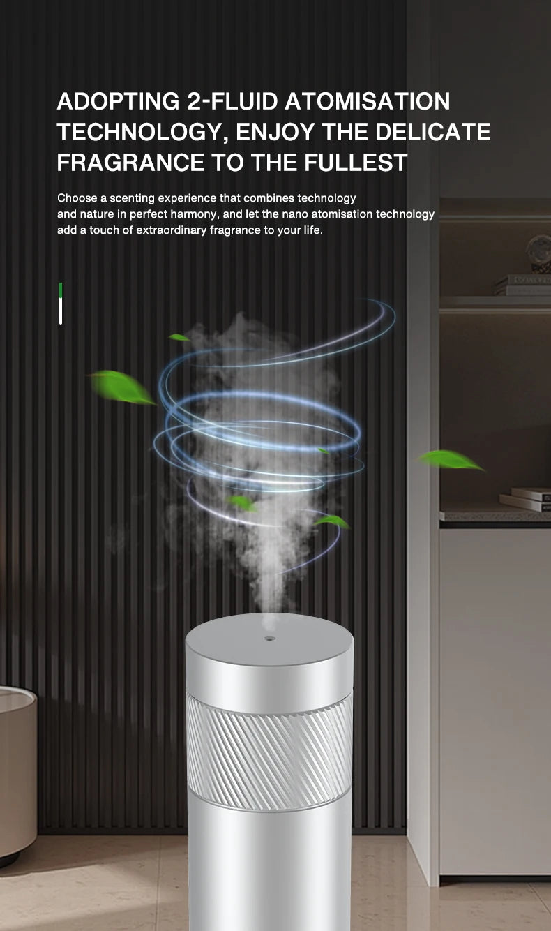 200m³ Smart Electric Essential Oil Diffuser Smell Distributor Fragrance Diffuser Waterless Scent Air Freshener for Home Hotel