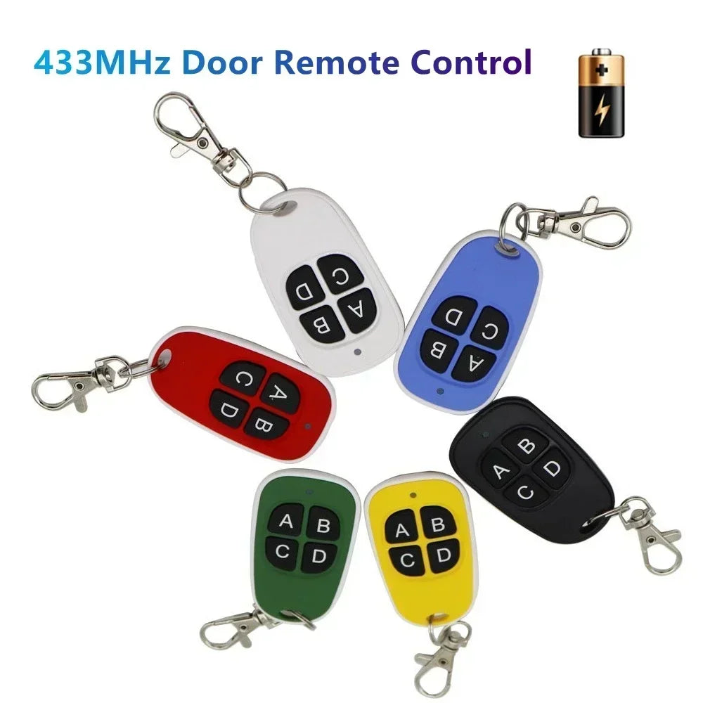 433MHz Door Remote Control  4 Keys Copy Garage  Universal Remote Control Cloning electric gate Remote Controller Duplicator Key