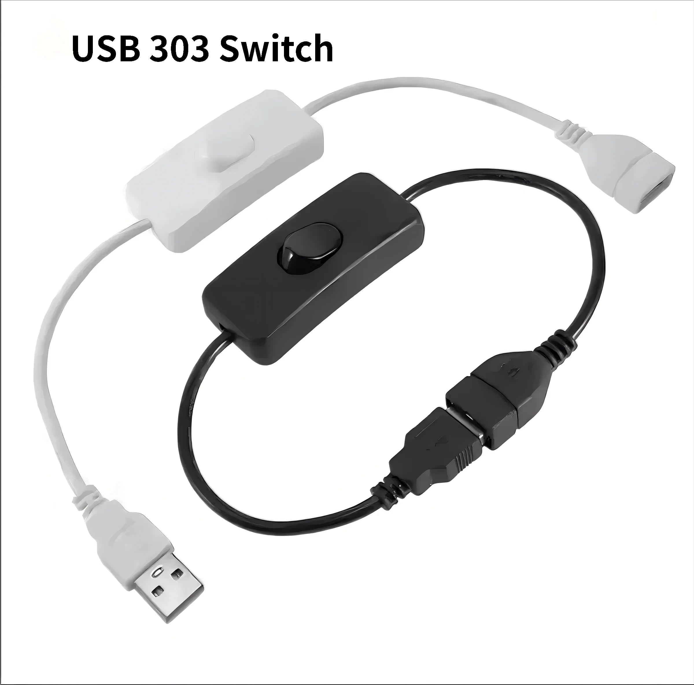 USB 5V 303 LED Switch USB cable switch cable ON OFF power device tool switch cable extension cable/extension switch Male Female