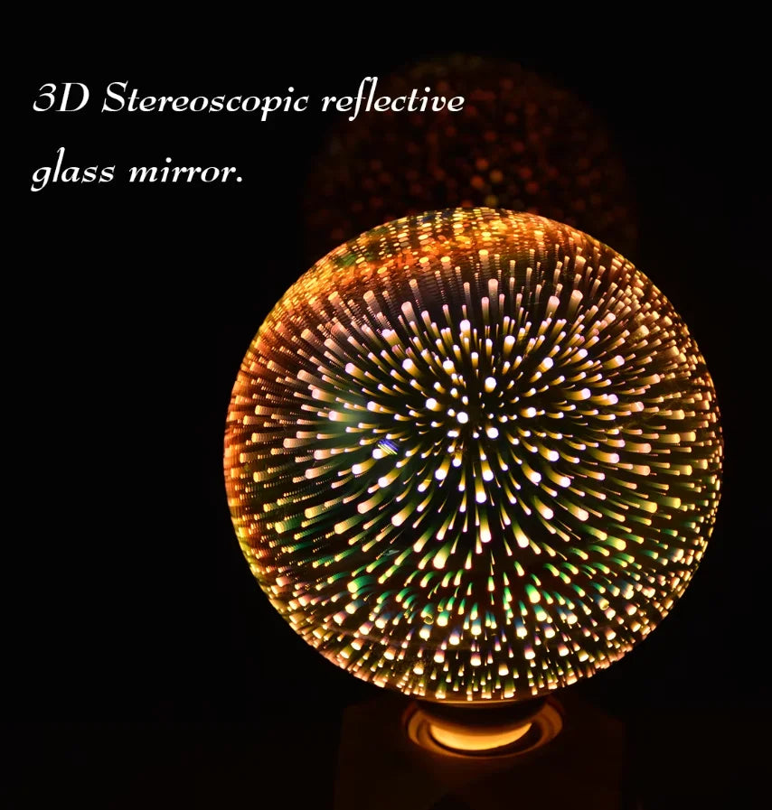 G125 G80 E27 Bulb Night Light Star Fireworks Effect table Lamp Decoration Bulb bedside Home Room Decor Light Luminaria 110V 220V