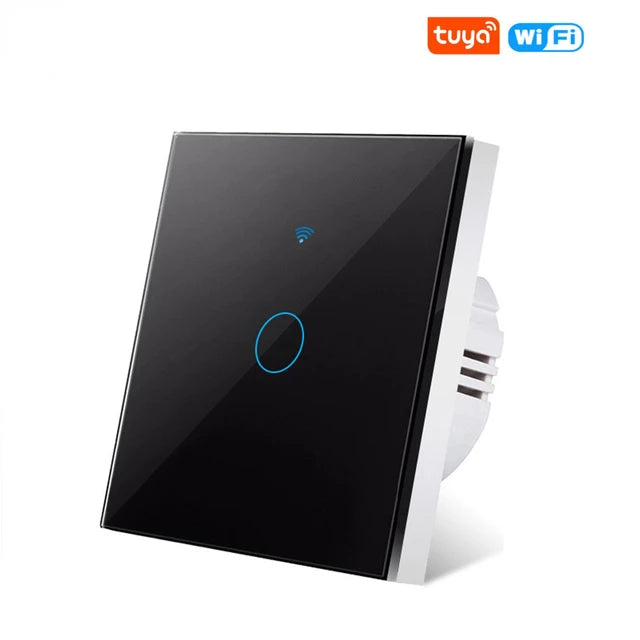 Tuya WiFi Smart Touch Switch EU Two Wiring Methods LED 1/2/3Gang Wall Light Switches Smart Life Home Via Alexa Google Home