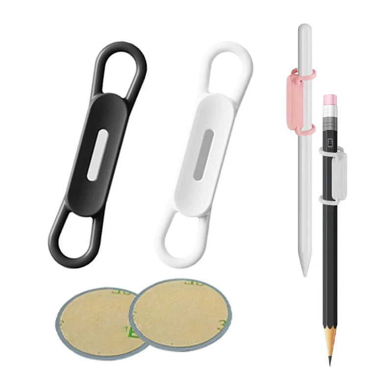 Magnetic Pen Holder Office Whiteboard Adhesive Pencil Hooks Adjustable Silicone Magnet Marker Holder For Refrigerator Blackboard