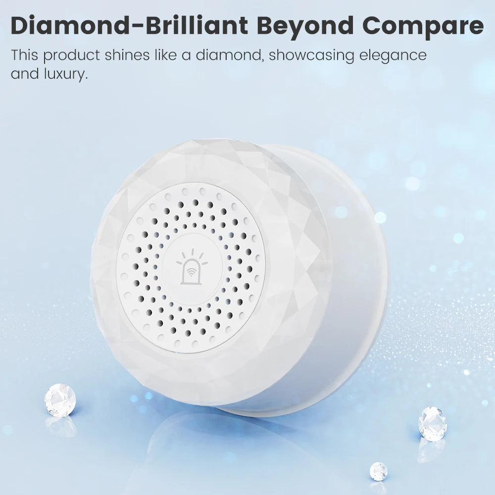 Home Security Smart Siren WiFi Sound Light Alarm Tuya Smart Life APP Support Vibration CO VOC PIR Human Motion Detection Sensor