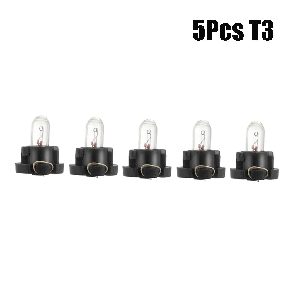 5/10pcs T3/T4.2 Halogen Bulb Car Board Instrument Panel Lamp 4300K 1-1.4W Halogen Lamp Indicator Wedge Car Dashboard LED Lights