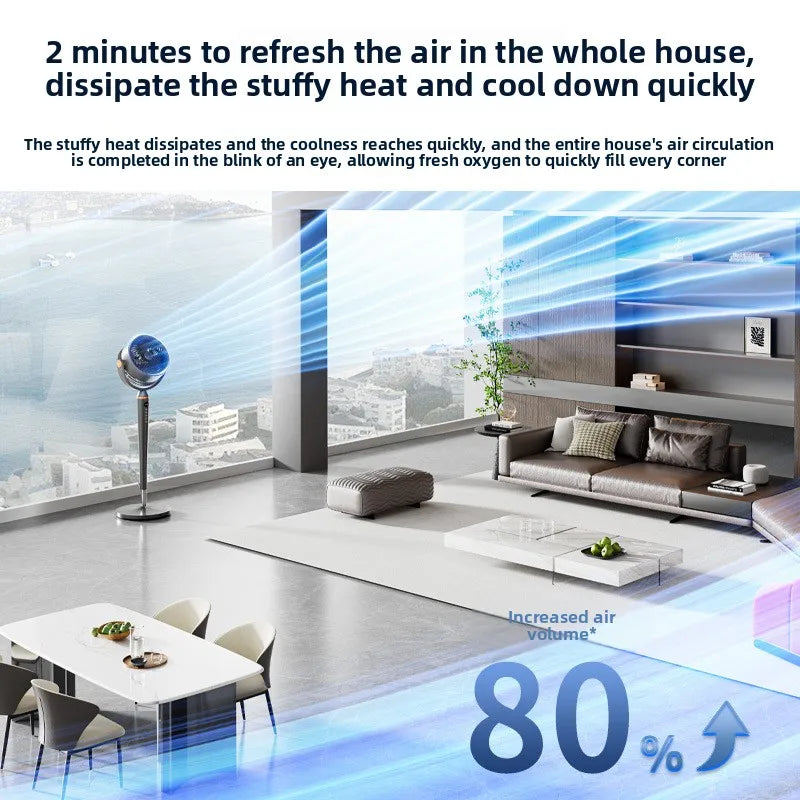 Smart Voice Control Tower Fan with Aromatherapy Energy Saving 12H Timer Adjustable Pure Copper Motor Air Circulator Portable Fan