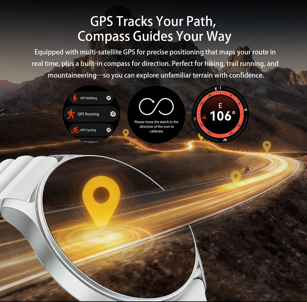 Men's and women's smartwatches, wireless dialing, fitness trackers, compatible with IOS and Android wearable smart wristbands