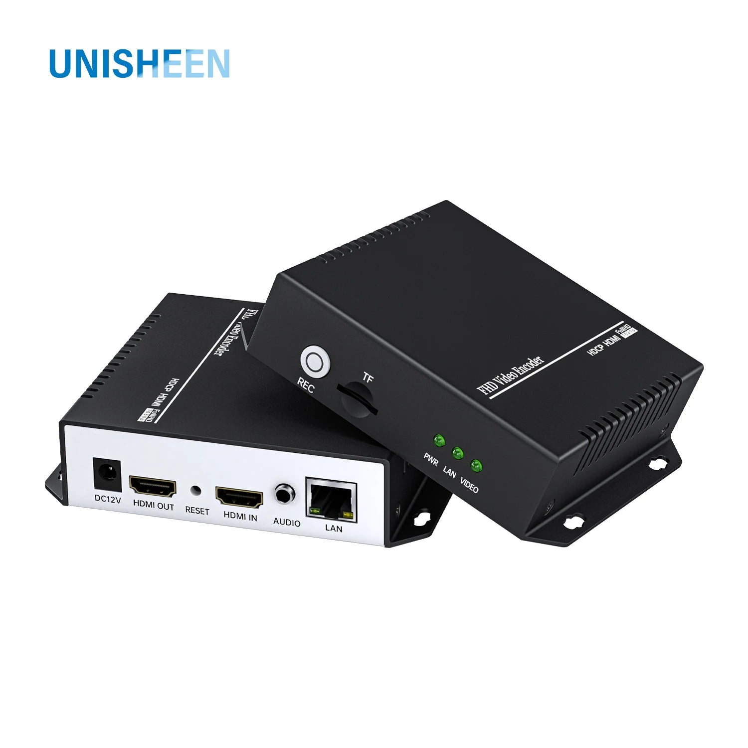 UNISHEEN BM1000H SRT RTMP RTMPS UDP WebRTC Icecast 1080p H.265 H.264 IPTV HDMI to IP HD Live Stream Video Encoder RTSP Onvif