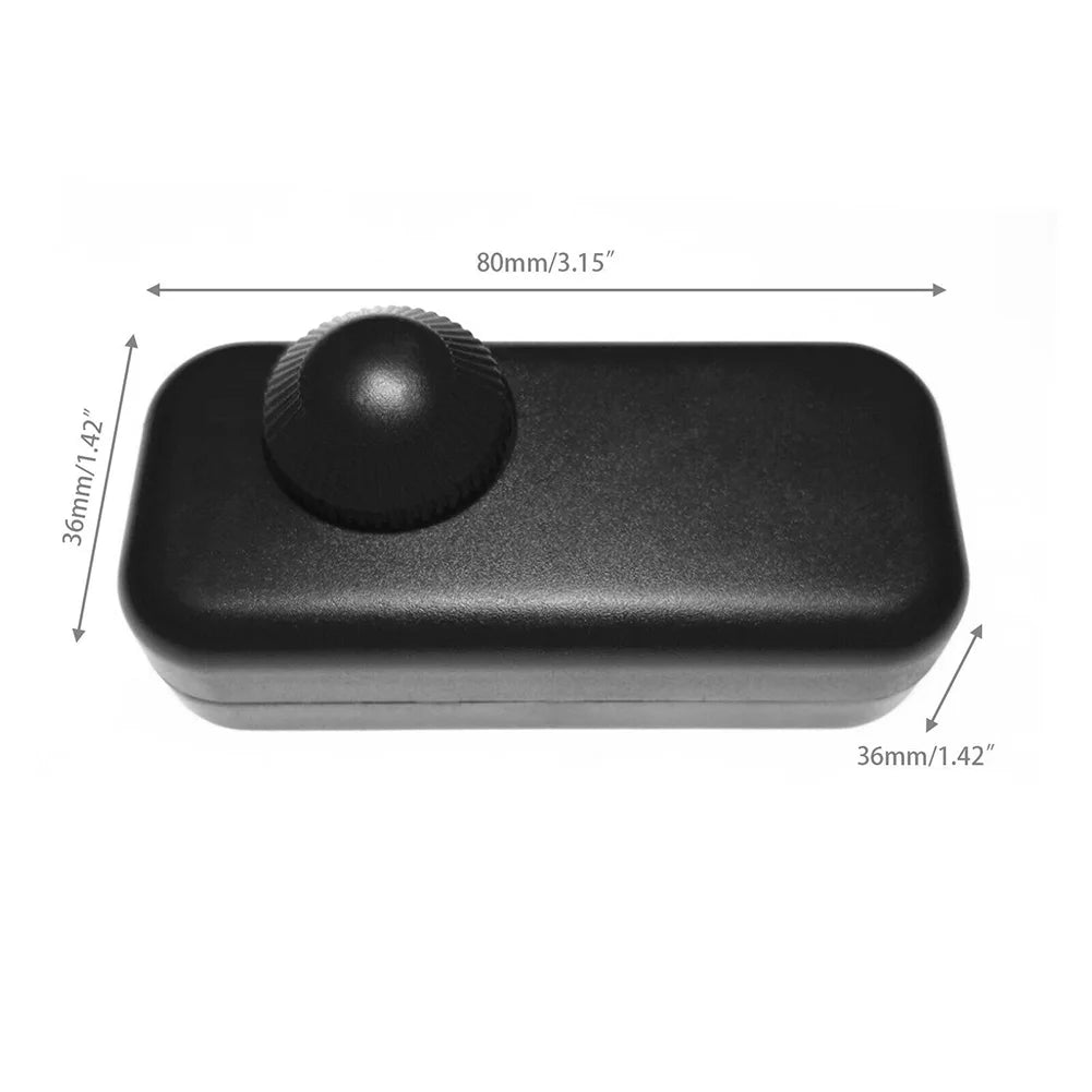 1PC LED Dimmer Switch Inline Built-In Rotary Knob 80*36*36mm 220-240V Control Dimmer 2-Color For Household Hardware Accessories
