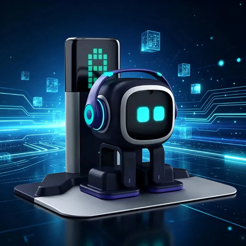 Robot Ollie, Smart Companion Robot with Emotional Perception, Touch Interactive AI Robot with Mood Feedback for Home