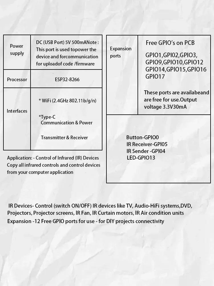 Tasmota MQTT IR Remote Controller ESP8285 Works With Home Assistant Program Automation DIY