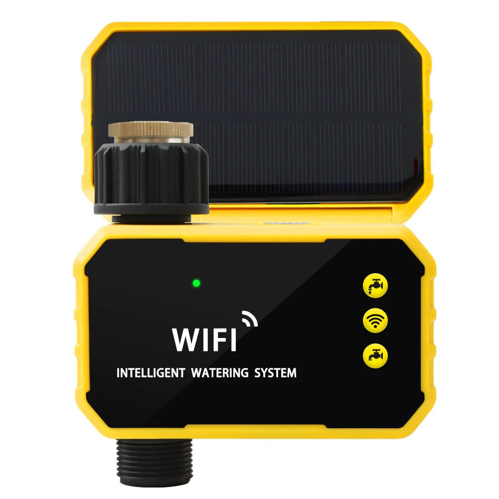 4/2 Zone WiFi Water Timer Smart Irrigation Timer Water Valve Controller Solar Powered Smart Life App 2.4GHz Auto Watering Timer