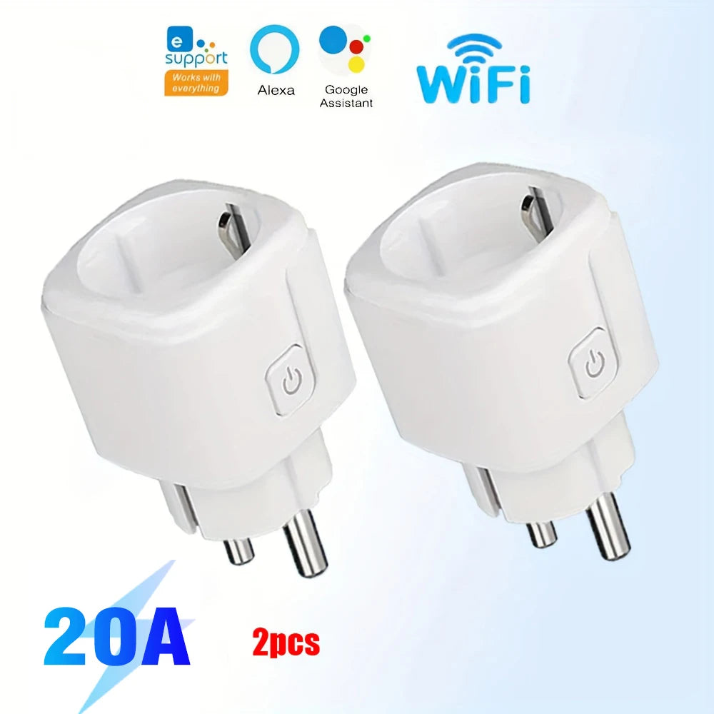 EWeLink Smart WiFi Socket EU Remote Control/Timer Switch/Battery Count Compatible With Google Home Alexa