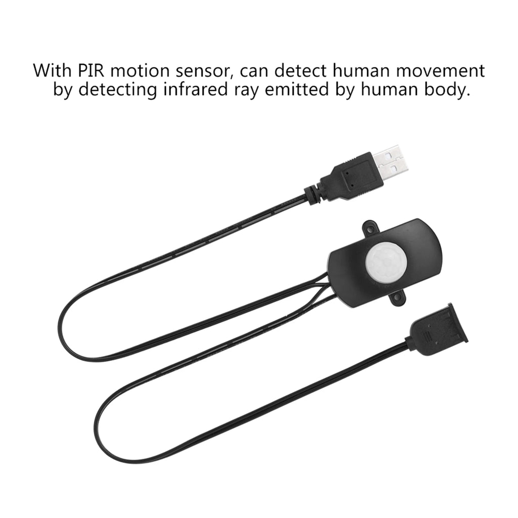 2A 5-24V Mini PIR Motion Sensor Auto Switch USB Interface for LED Strip Light Home Security Energy Saving Light
