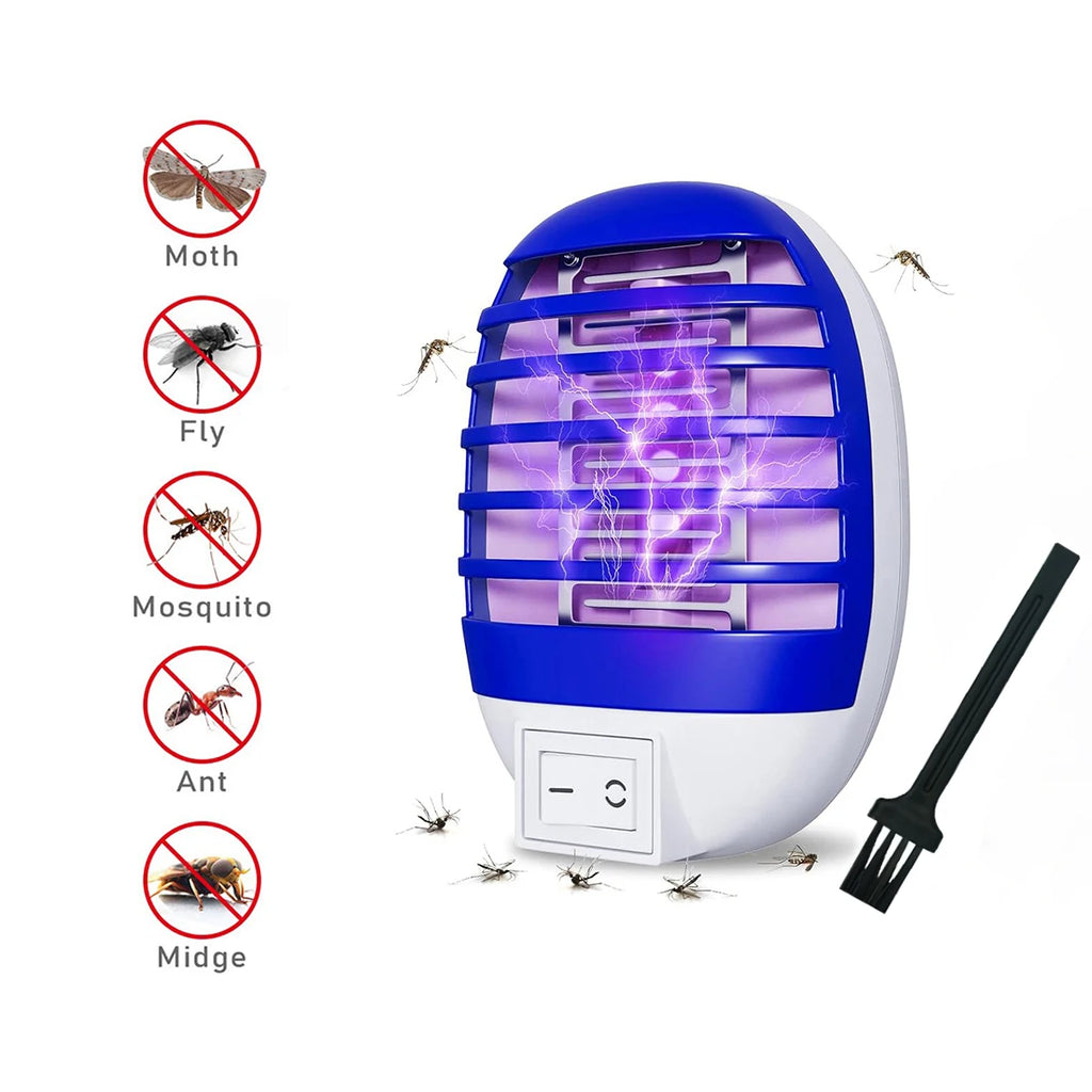 2Pcs LED Socket Mosquito Killer Lamp US/EU Plug Electric Mosquito Fly Bug Insect Trap Killer Night Lamp