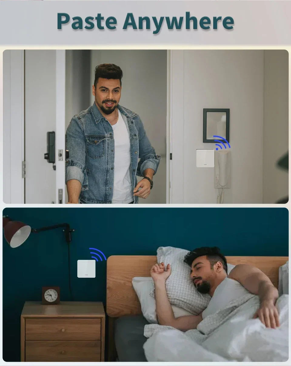 Tuya Smart WiFi Switch For LED Lighting 1/2/3 Gang RF433MHz Wireless Panel Switch Smart Life APP Alexa Google Home Voice Control
