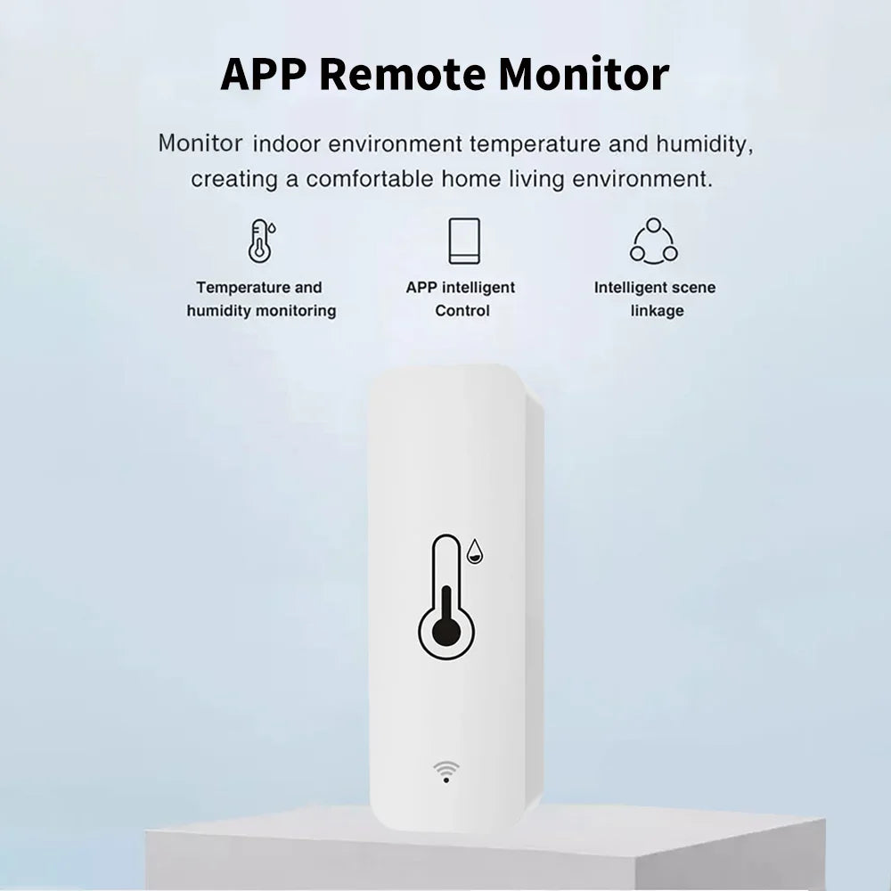 Tuya Smart Temperature And Humidity Sensor APP Remote Monitor For Smart Home SmartLife Work With Alexa Google Assistant WiFi