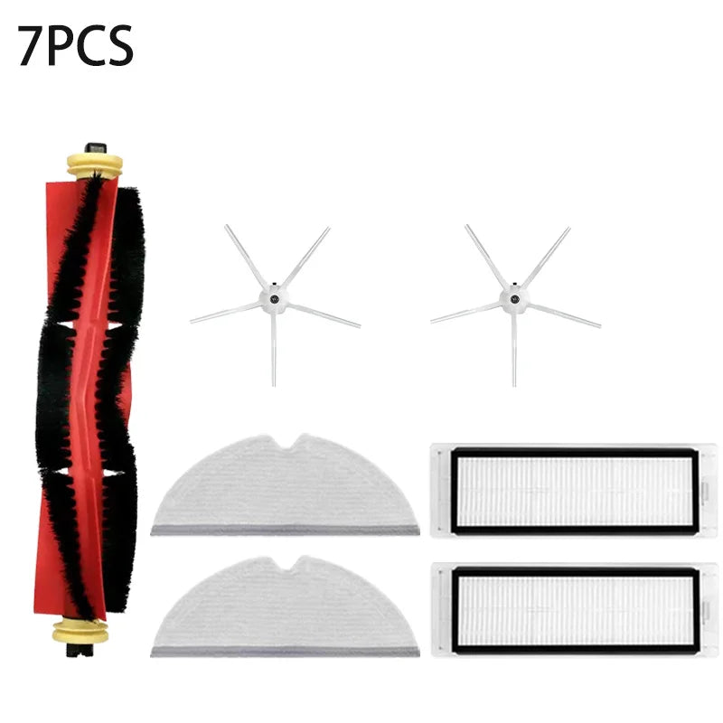 For Xiaom Roborock S5 S50 S51 S55 S6 S60 S6 Pure Vacuum Cleaner Accessories HEPA Filter Mop Cloth Side Main Brush Spare Parts
