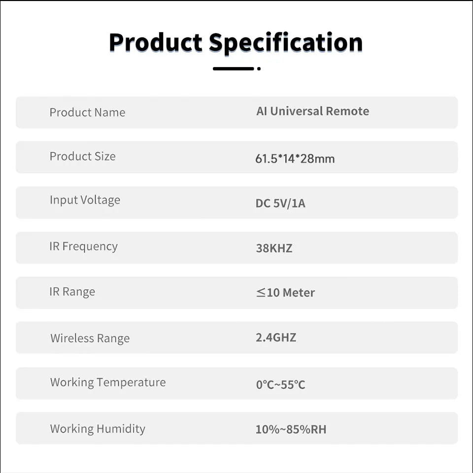Tuya USB WiFi Smart IR Remote Control Universal Infrared Air Conditioner Remote Works with Alexa Google Assistant
