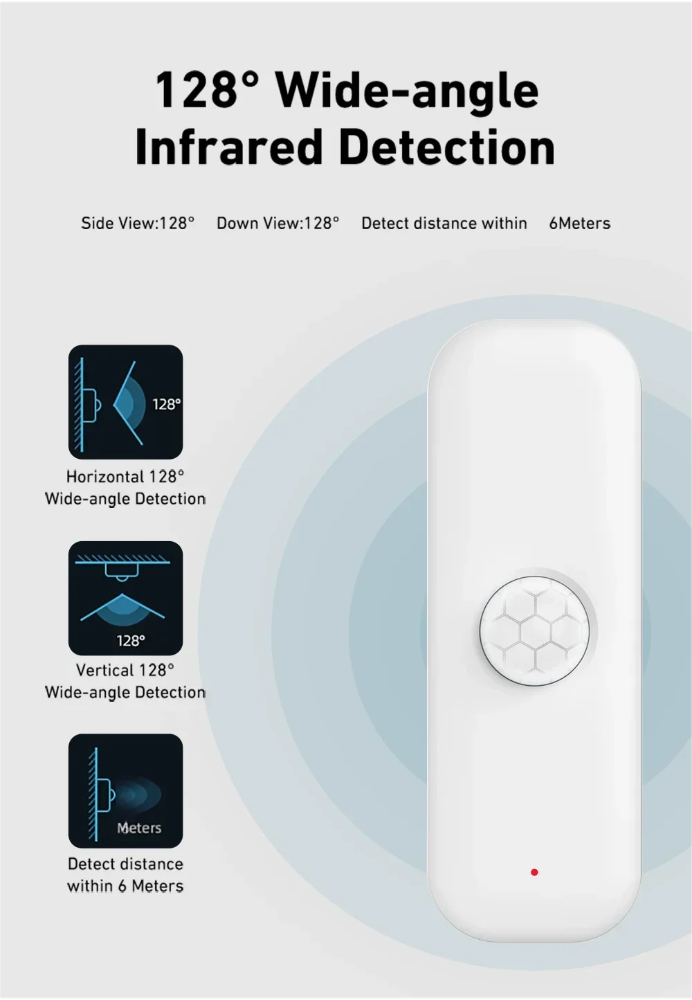 Tuya WiFI PIR Motion Sensor Smart Human Body Smart Home Sensor APP Remote Control Smart Life For Smart Home Work With Alexa