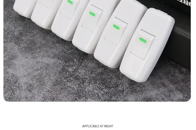 Boat Shape Switch Home Light Switches Classic White Inline On/Off Table Lamp Switches Wires Cable Switches Electrical Accessorie