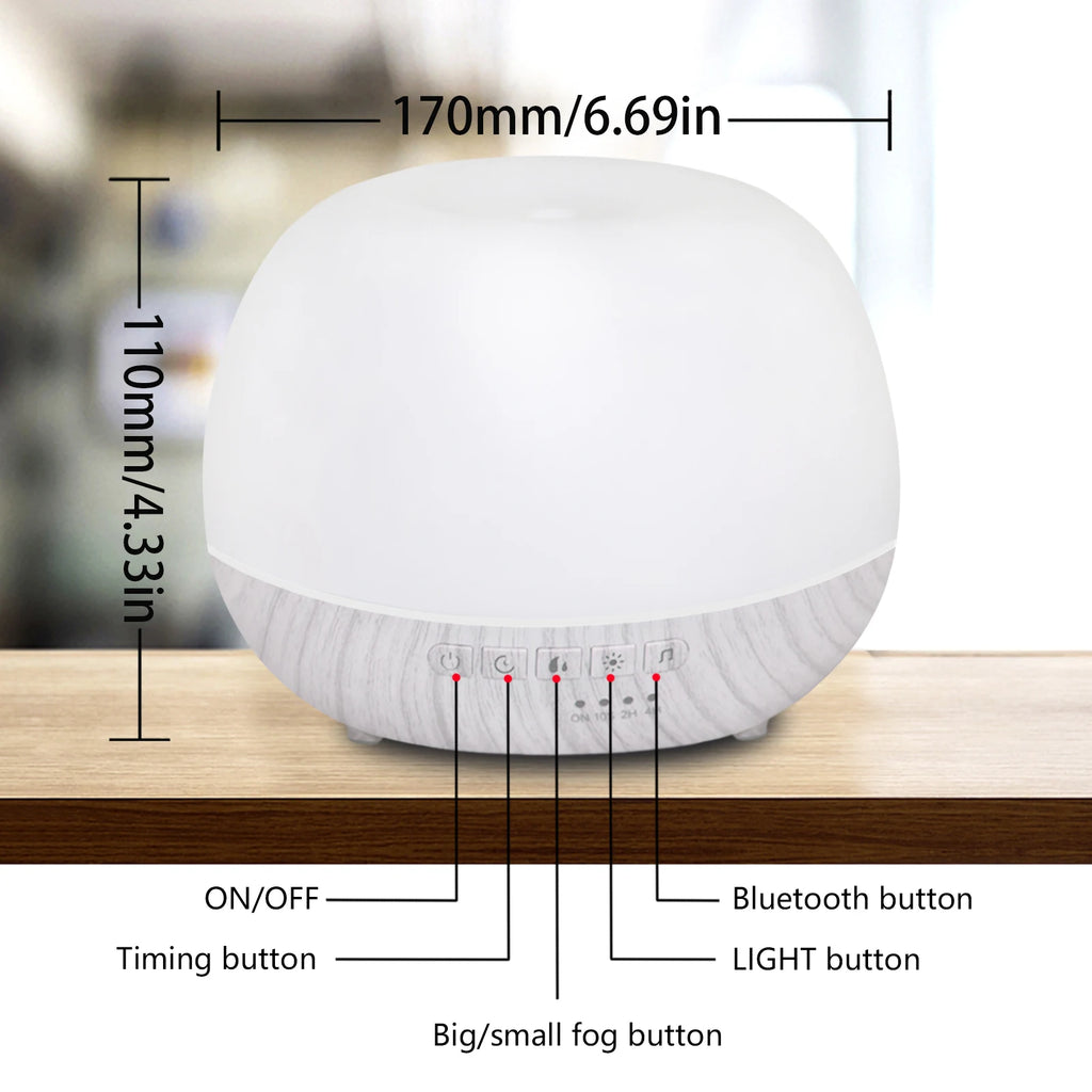 WiFi Smart 550ML Electric Aroma Diffuser Essential Oil Diffuser Air Humidifier Ultrasonic Remote Control Mist Maker Home