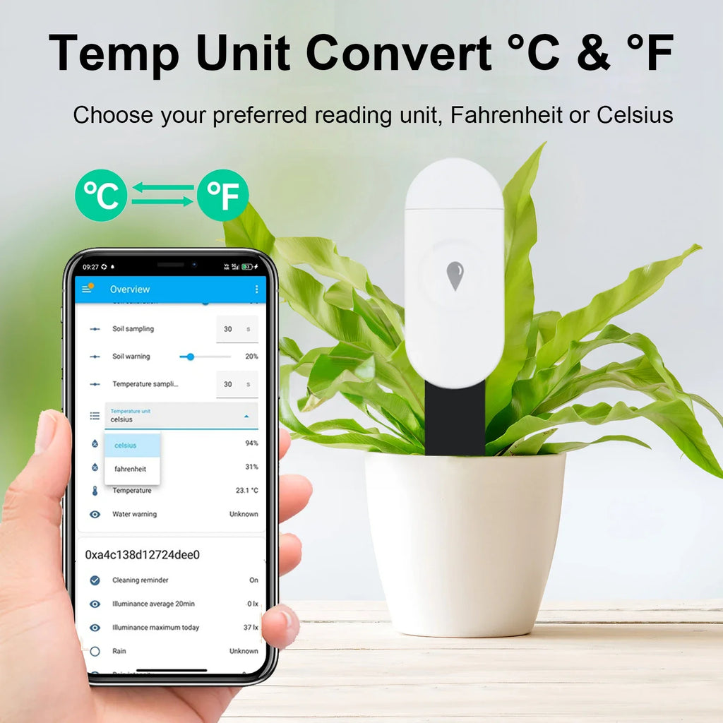 ZigBee Soil Moisture Sensor Humidity Temperature Tester Garden Automation Irrigation Detector Support Home Assistant Zigbee2MQTT