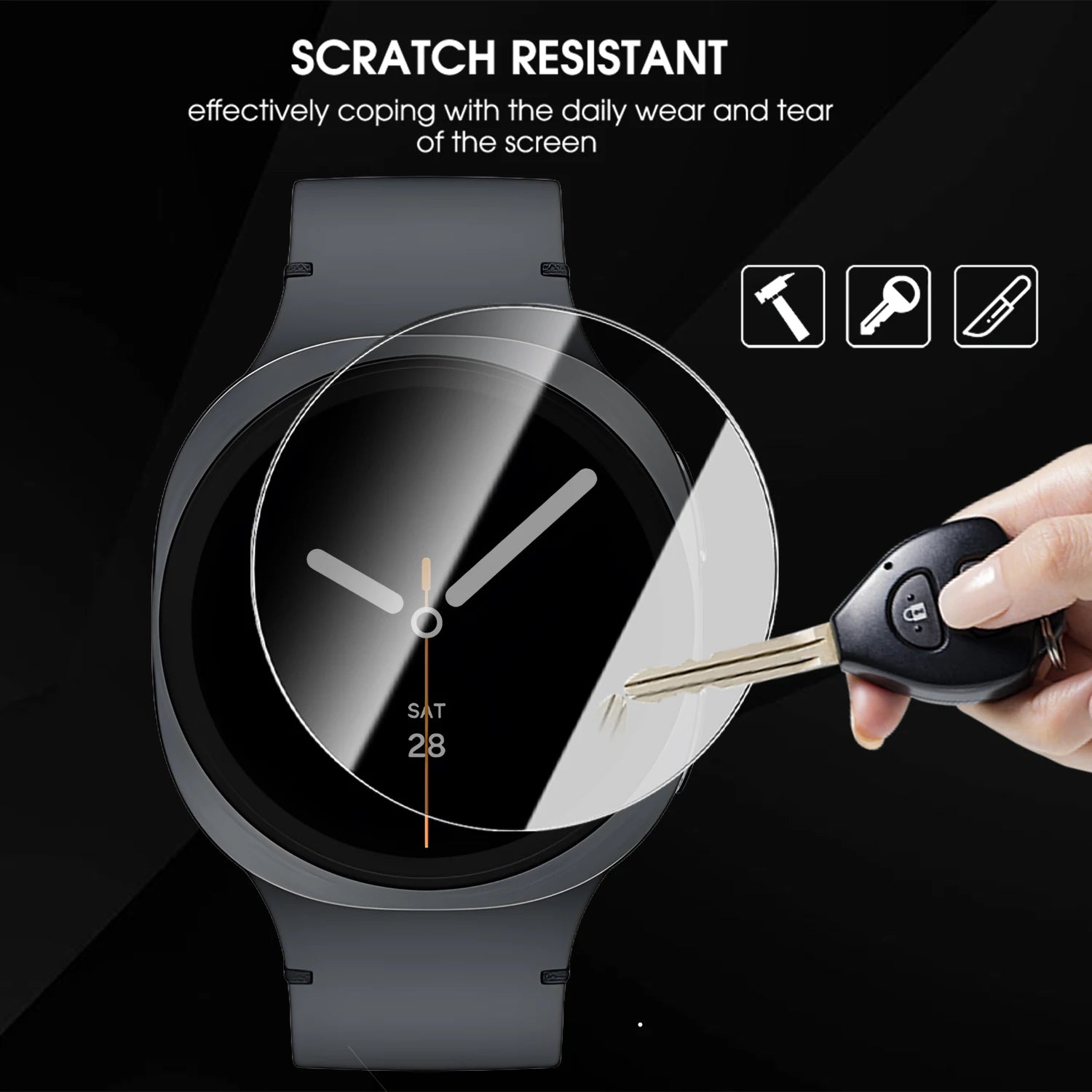 Tempered Glass Privacy Screen Protector for Samsung Galaxy Watch 8 40/44mm Watch8 Classic Anti-peeping Film for Watch Ultra 2025