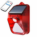 Waterproof Solar Powered Alarm Light Remote Control Motion Sensor Detector Siren Strobe Alarm Pet For Home Yard Outdoor Security