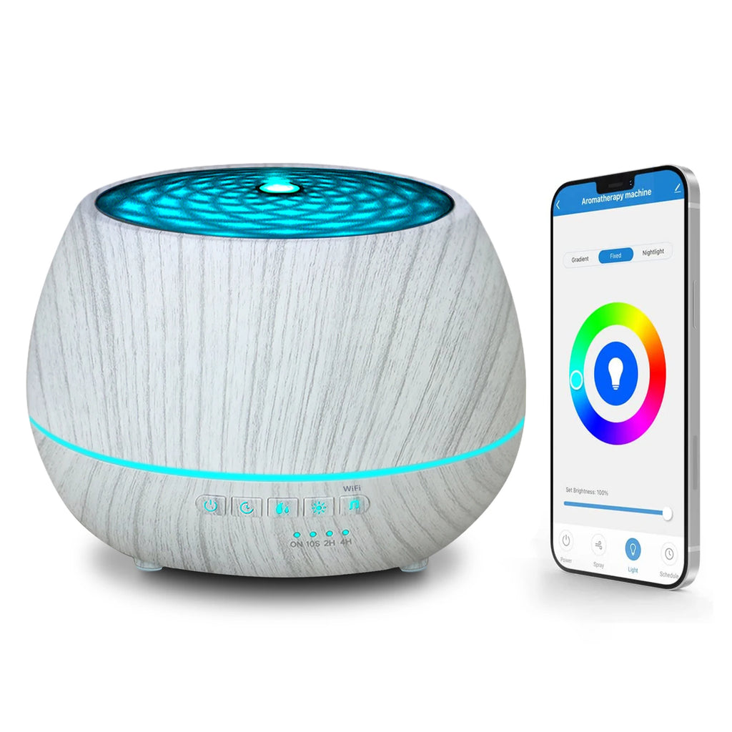 WiFi Smart 550ML Electric Aroma Diffuser Essential Oil Diffuser Air Humidifier Ultrasonic Remote Control Mist Maker Home